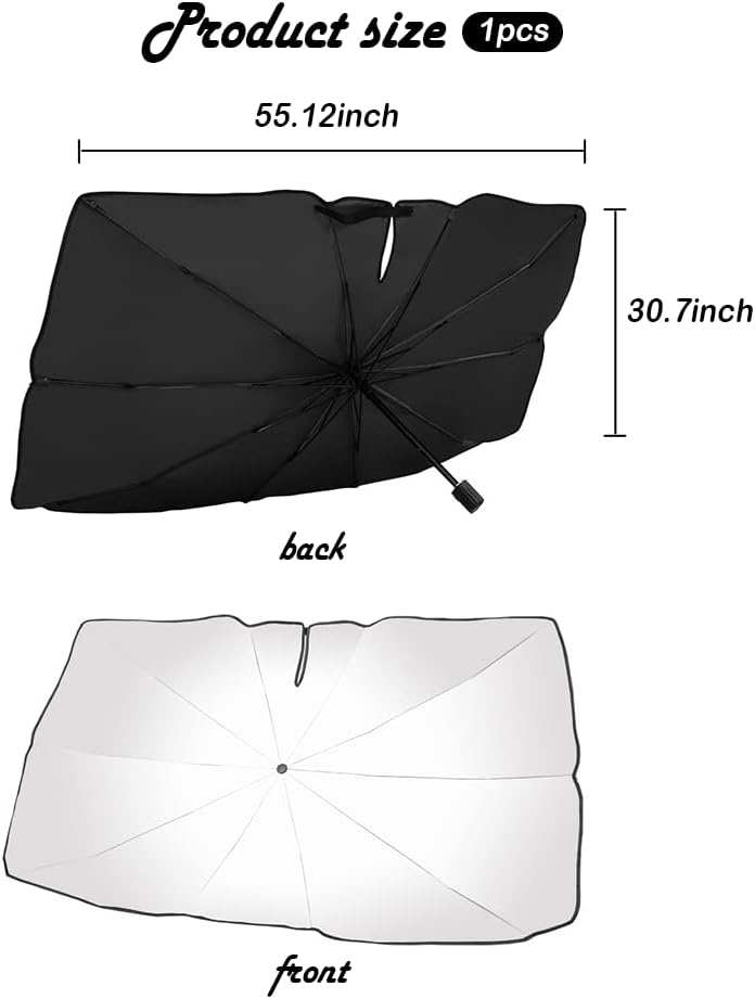 Open-Design Foldable Car Windshield Sunshade - Image 2